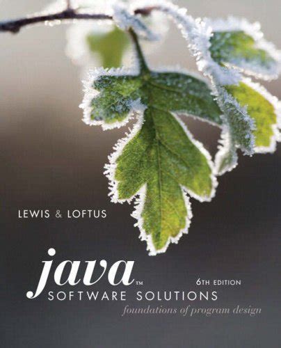 Read Java Software Solutions Answers 6Th Edition 