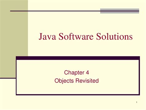 Download Java Software Solutions Chapter 4 