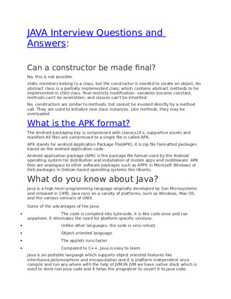 Read Java Spring Framework Interview Questions Answers 