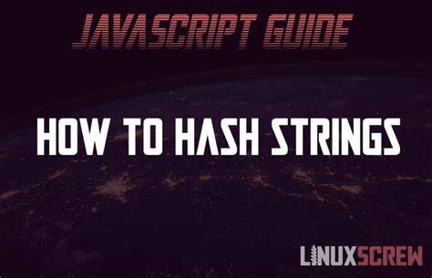 javascript hash string Code Example - IQCode.com