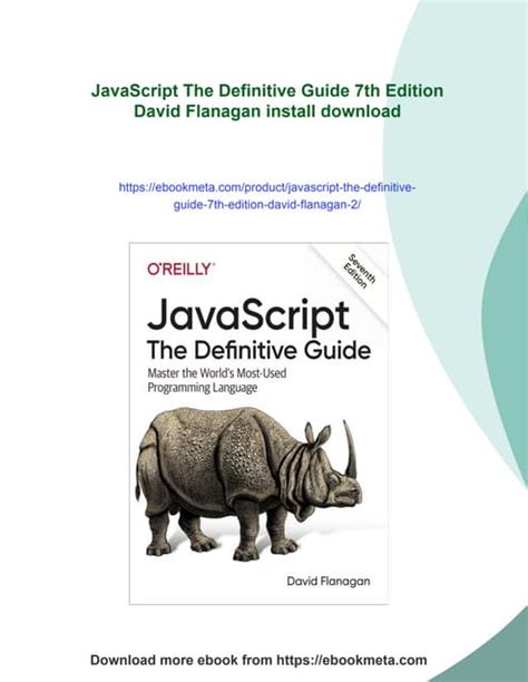 javascript the definitive guide 7th edition full