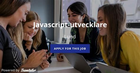 javascript utvecklare jobb