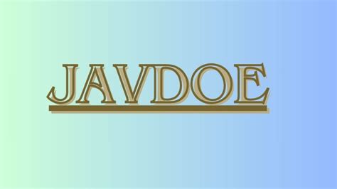 javdoe | javdoe Din n x s diendancongcuxosocom