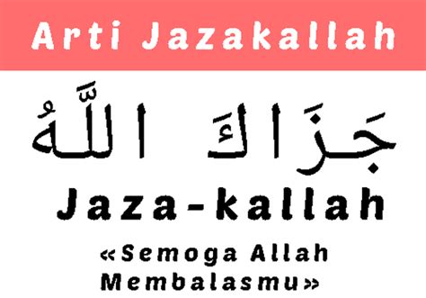 Jazakallah Khairan Artinya