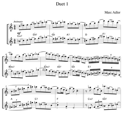 jazz duets for flute and alto sax