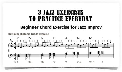Jazz Piano Exercises