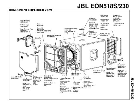 Download Jbl Eon 518S Service Manual 