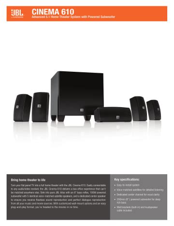 Read Online Jbl Reference 610 Guide 