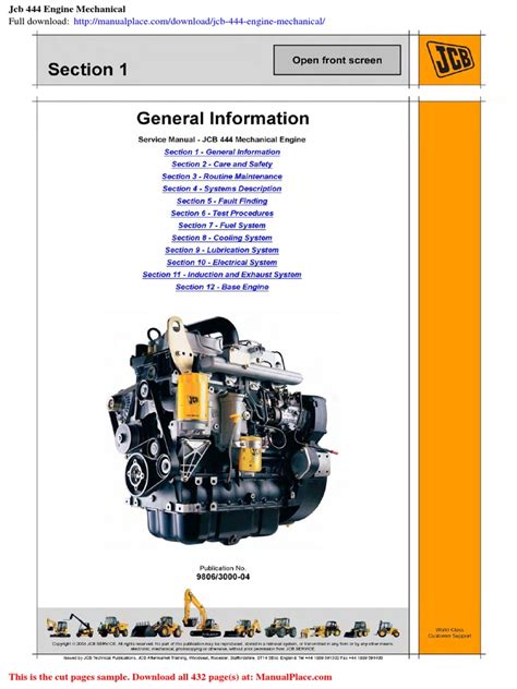 Download Jcb 444 Engine Pdf Setteeore 