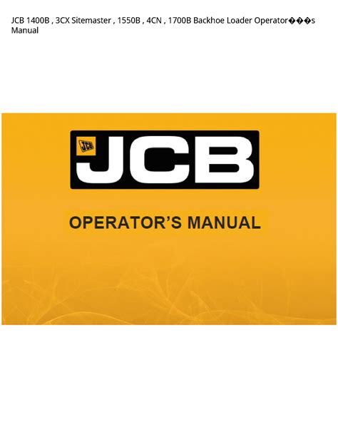 Full Download Jcb Sitemaster User Guide 