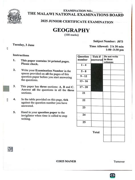 Jce Geo Syllabus