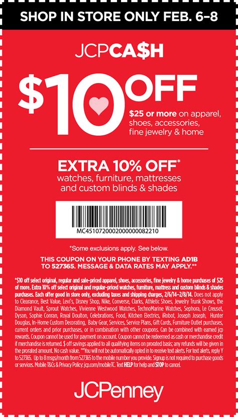 jcp 10 off 25 Jcpenney coupons, Print coupons, Jcpenney