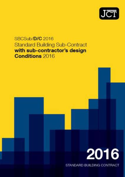 Read Online Jct Design And Build Sub Contract Conditions 2011 Paperback 