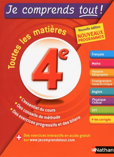 Je Comprends Tout 4e