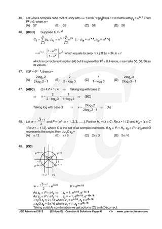 jee advanced 2013 mathematics paper analysis