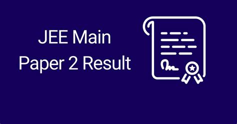 Full Download Jee Main Paper 2 Result 