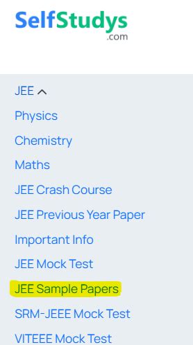 Download Jee Sample Papers 2012 