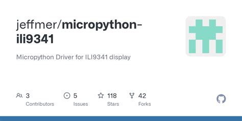 jeffmer/micropython-ili9341 - Github