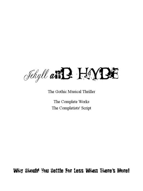 Jekkyl And Hyde Script