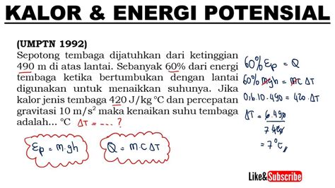 jelaskan hubungan energi terhadap usaha perubahan energi potensial