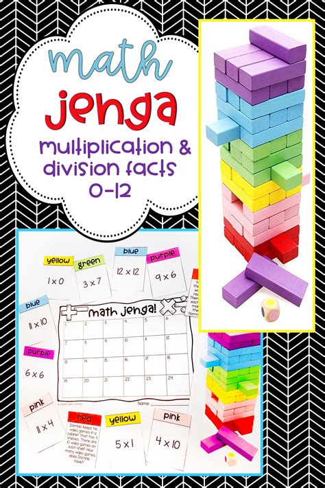 Jenga Math Center Mathpins Com Jenga Math - Jenga Math