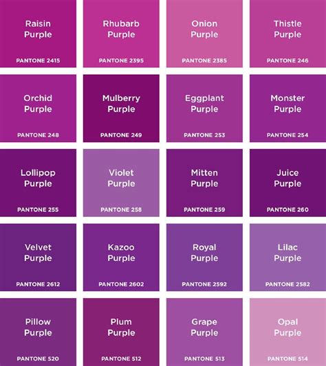 Jenis Warna Purple  Purple Color Codes - Jenis Warna Purple