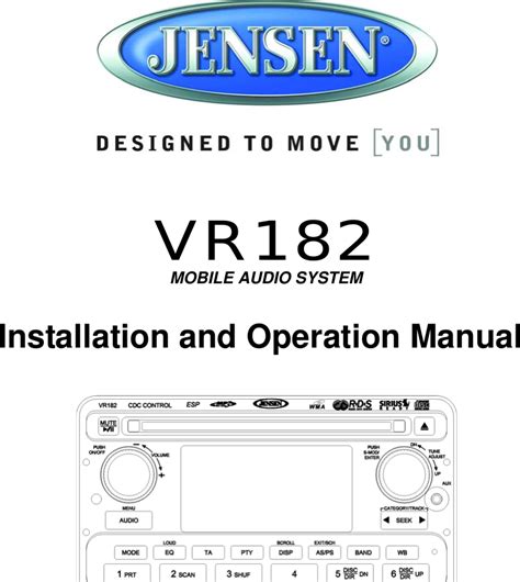 Download Jensen Manuals User Guide 