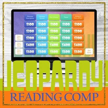 Jeopardy Reading 5th Grade