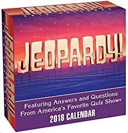 Download Jeopardy 2018 Day To Day Calendar 