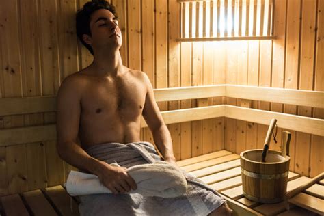 Jerk Off In Sauna