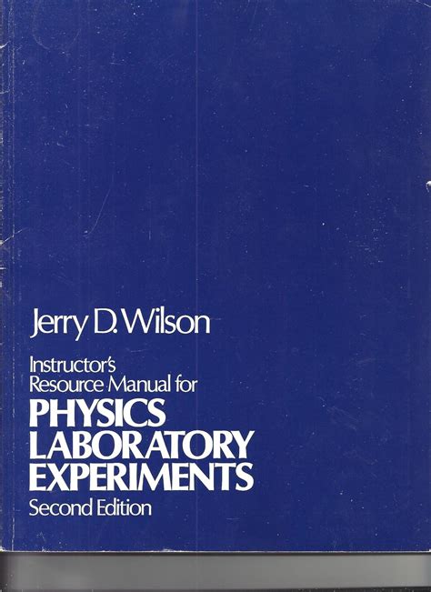 Jerry D Wilson Physics Laboratory Experiments Answers