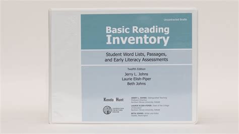 Jerry Johns Basic Inventory Student Booklet