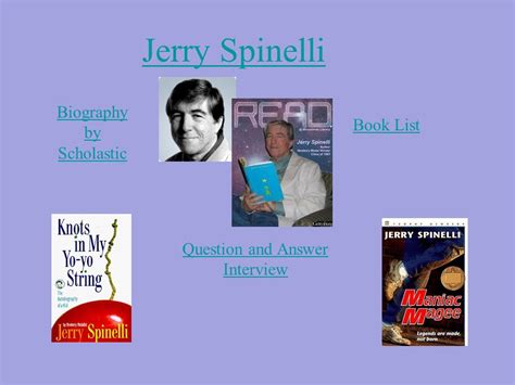 jerry spinelli biography timeline examples
