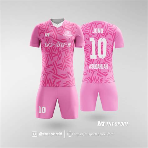 Jersey Futsal  Jersey Futsal Motif Diamond Elegan Pink Murah Tnt - Jersey Futsal