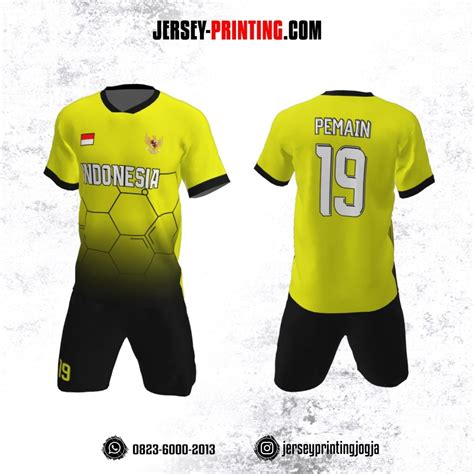 Jersey Futsal Kuning Lemon Hitam Motif Hexagon Contoh Jersey Futsal - Contoh Jersey Futsal