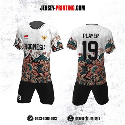 Jersey Futsal Motif Batik Hitam Putih Jersey Printing Desain Jersey Futsal Keren - Desain Jersey Futsal Keren