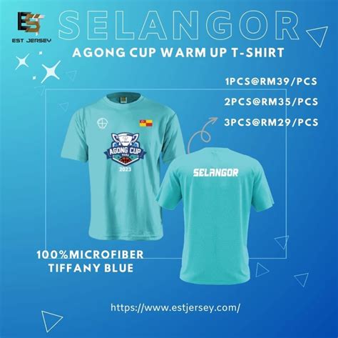 Jersey Printing Keren  Selangor Agong Cup Fans Tee 2023 Pre Order - Jersey Printing Keren