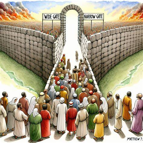 jesus is the narrow gate coloring page