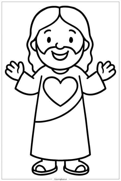 Jesus Para Colorear