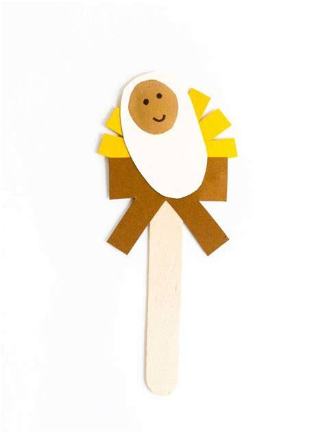 jesus popsicle stick puppet