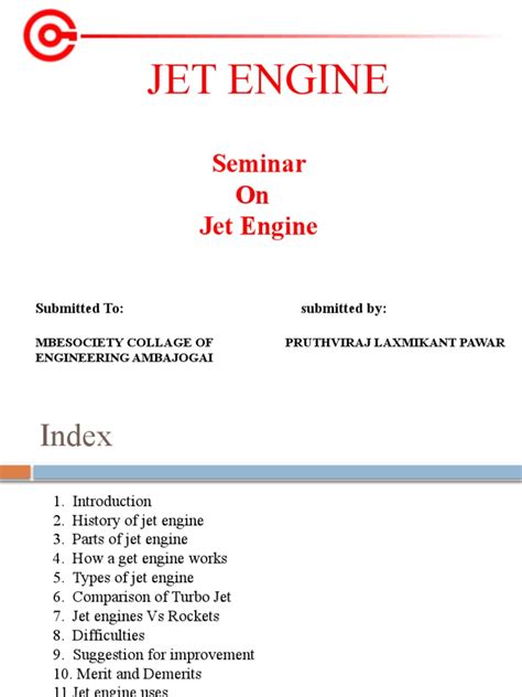 Jet Engine Seminar