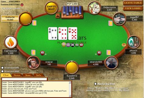 jeu de poker en ligne pc