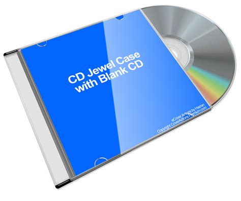 jewel audio cd case psd
