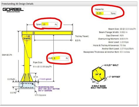 Jib Crane Design Calculation