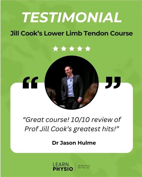 Jill Cook's Tendon Protocol
