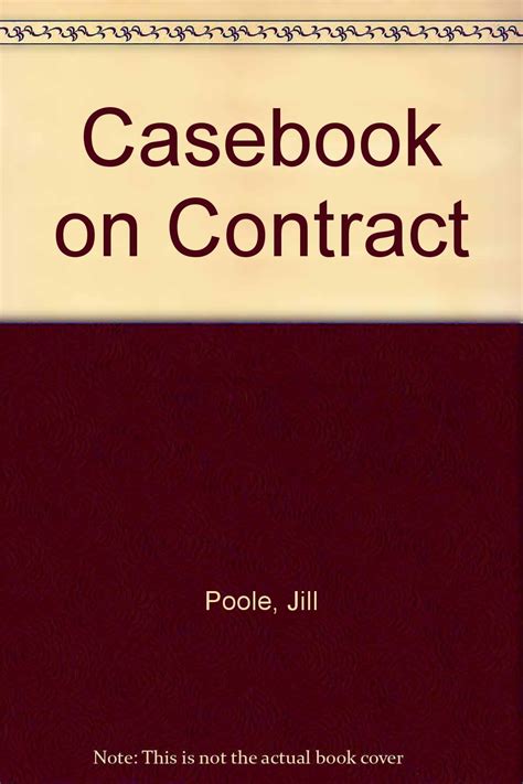 Jill Poole Casebook Contract