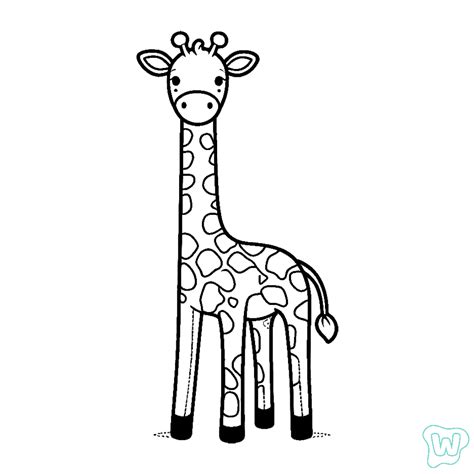 Jirafa Para Colorear