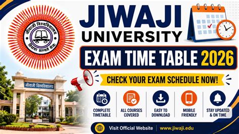 Jiwaji Time Table