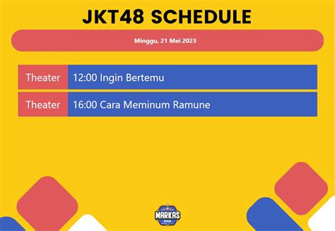 jkt48 schedule