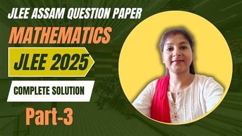 Jlee Assam Question Paper